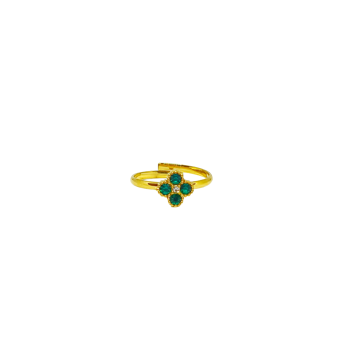 Bague KELIA gold/ vert