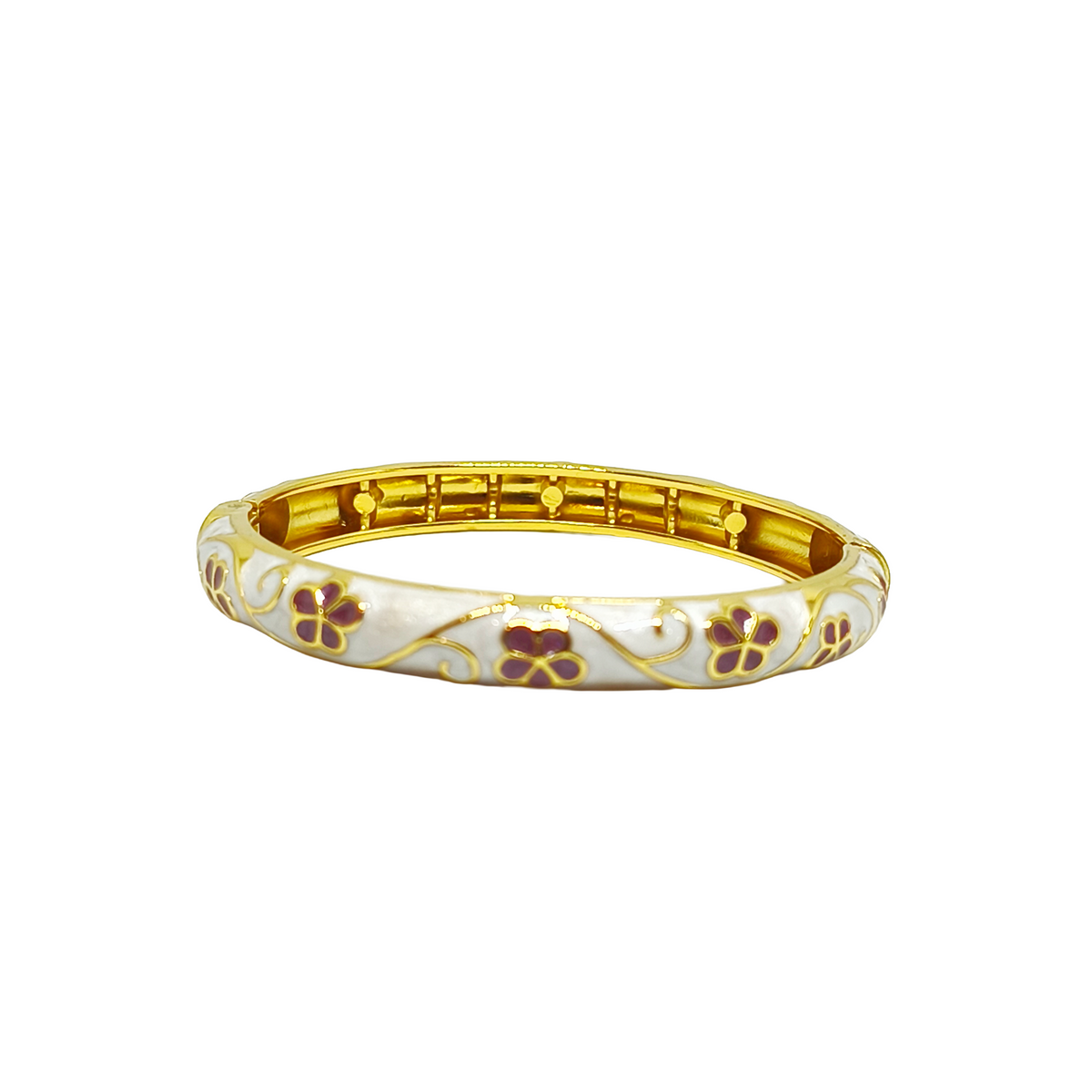 Jonc thaïlandais SISSI gold/blanc