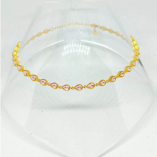 Collier ANNA gold/rose pâle