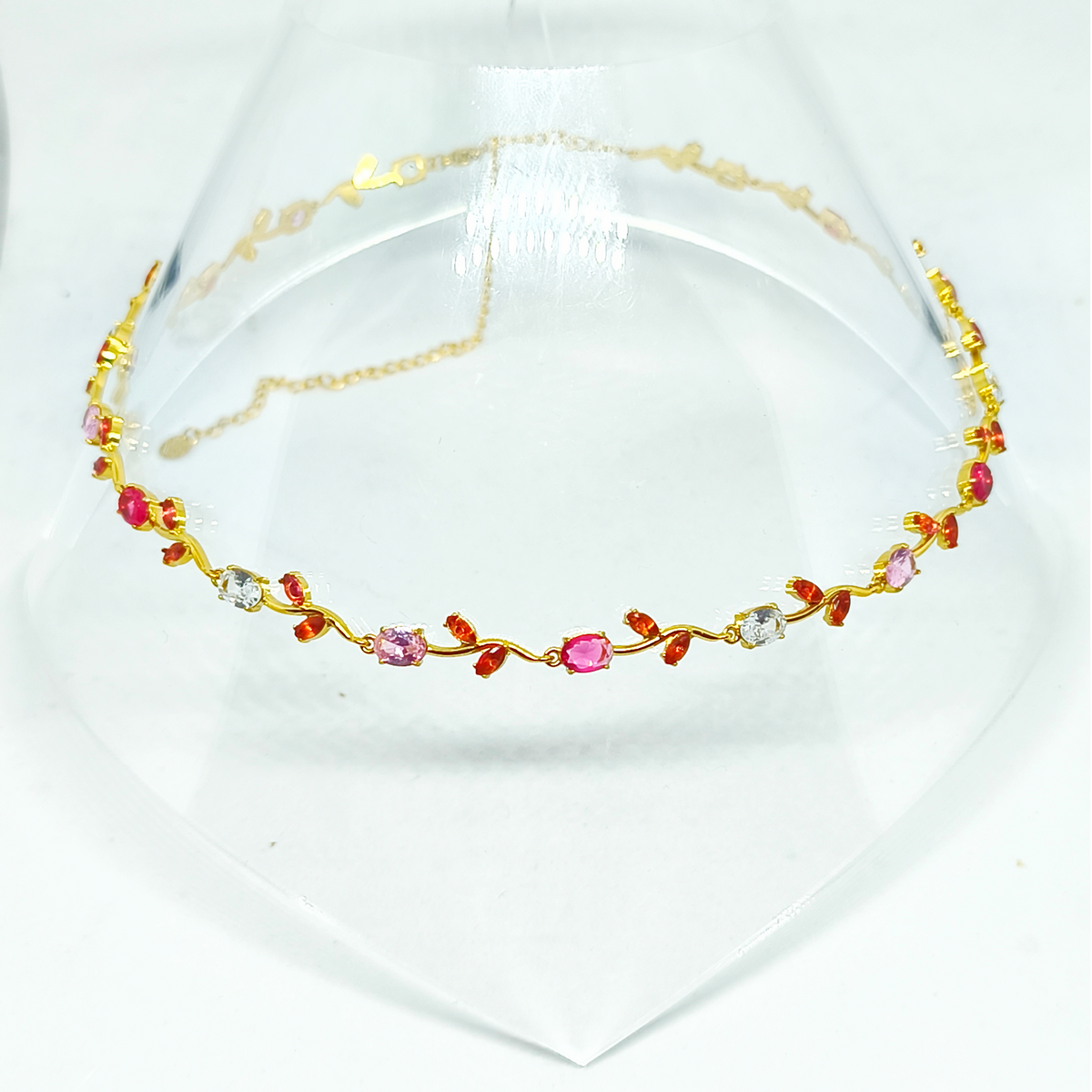 Collier GABIE gold/multirose