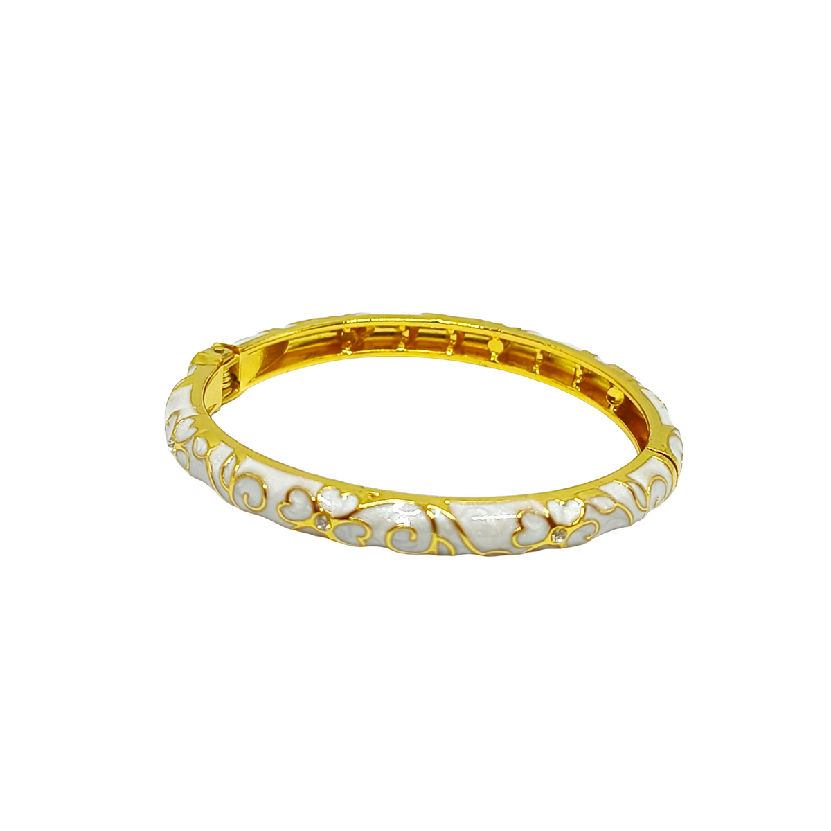Jonc thaïlandais LOLITA gold/blanc