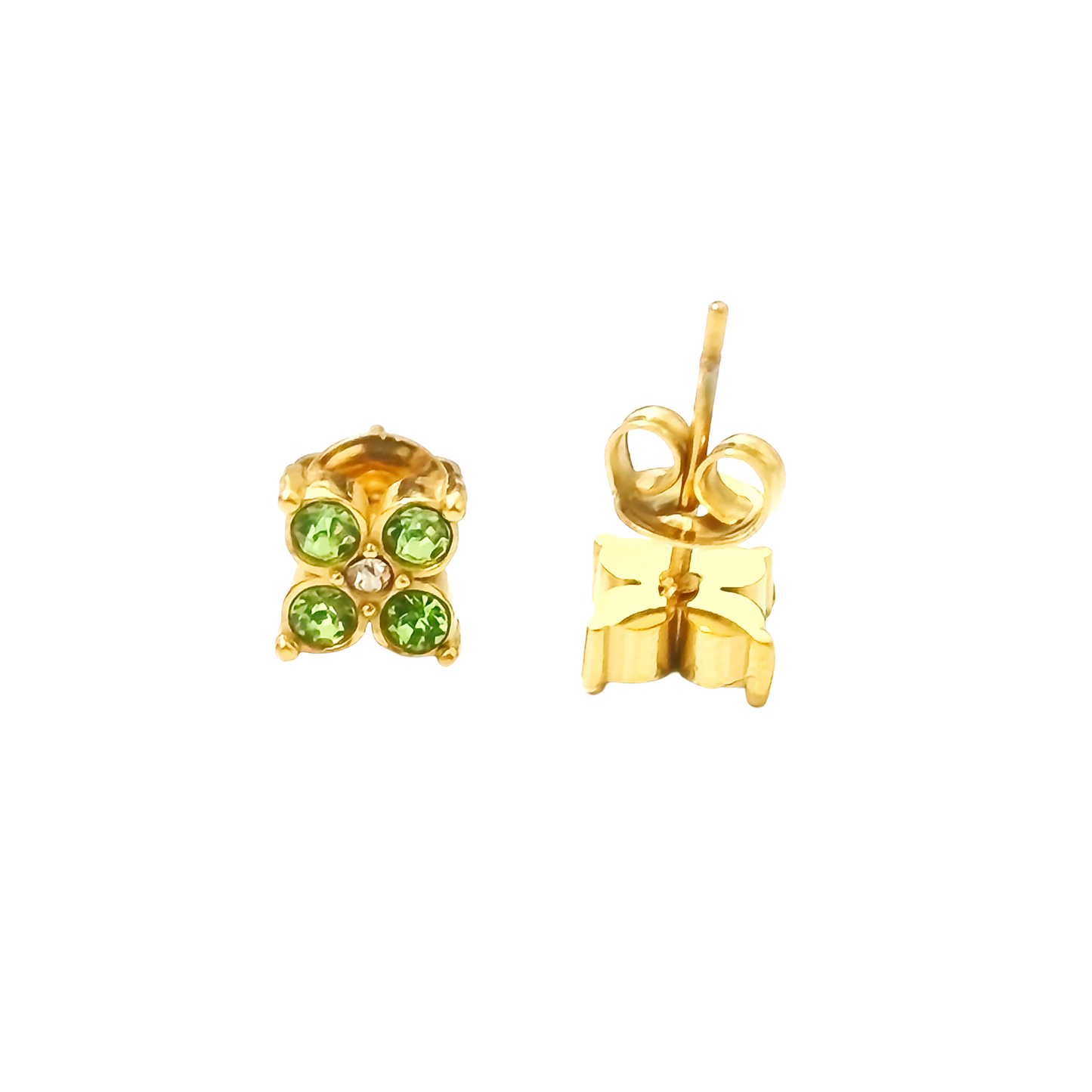 Boucles d'oreilles STESSY gold/pistache