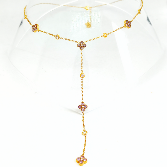 Collier ANGELIKA gold/lilas