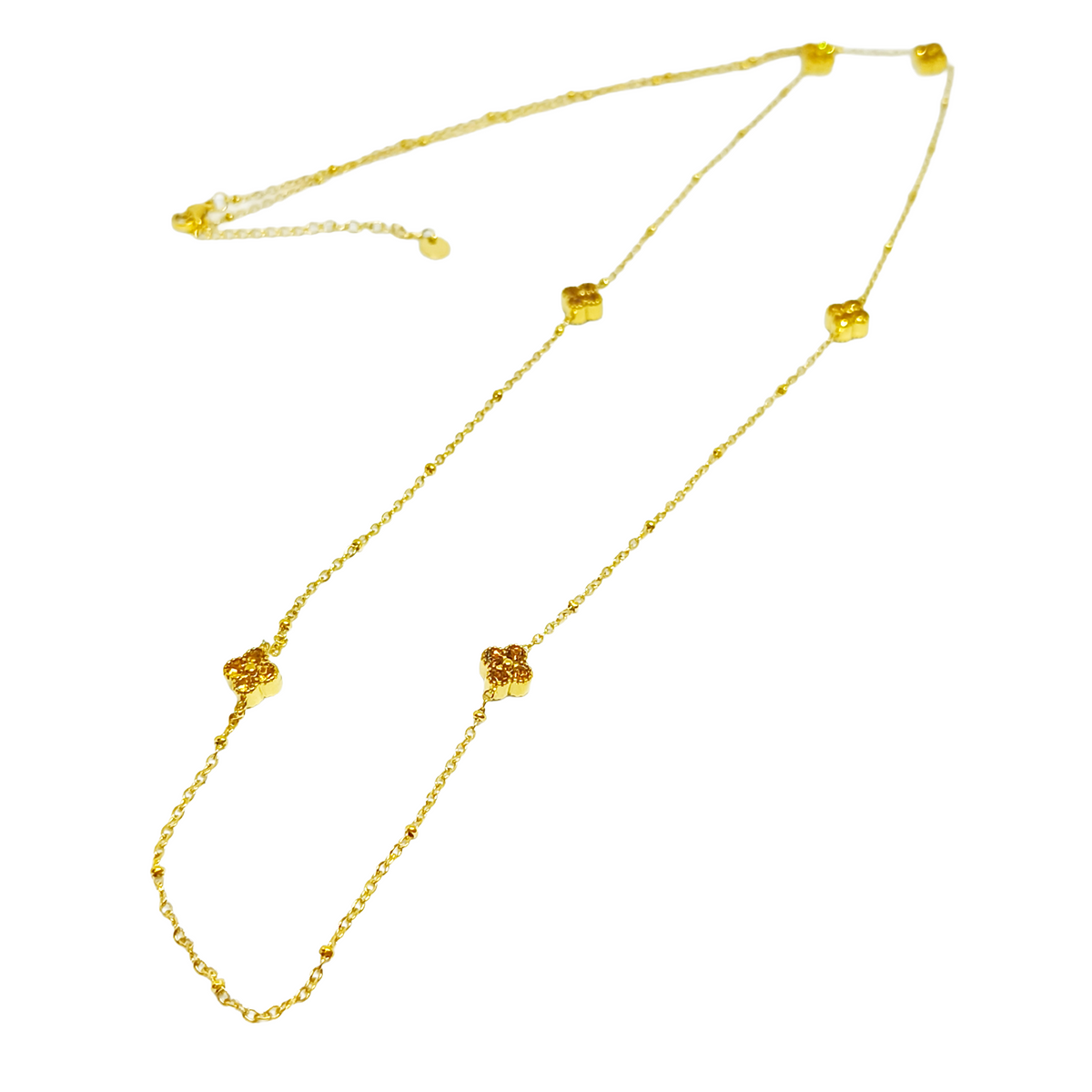 Collier sautoir JULIETTE gold/ caramel