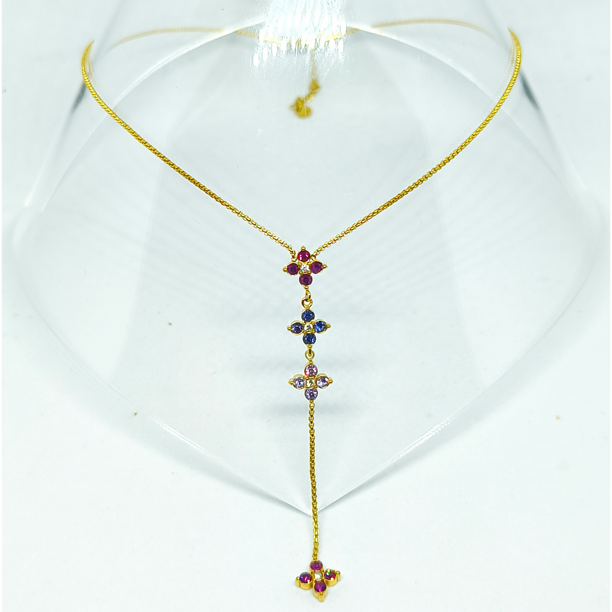 Collier CARLA gold/multiviolet