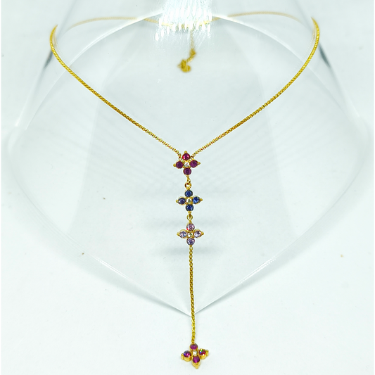 Collier CARLA gold/multiviolet