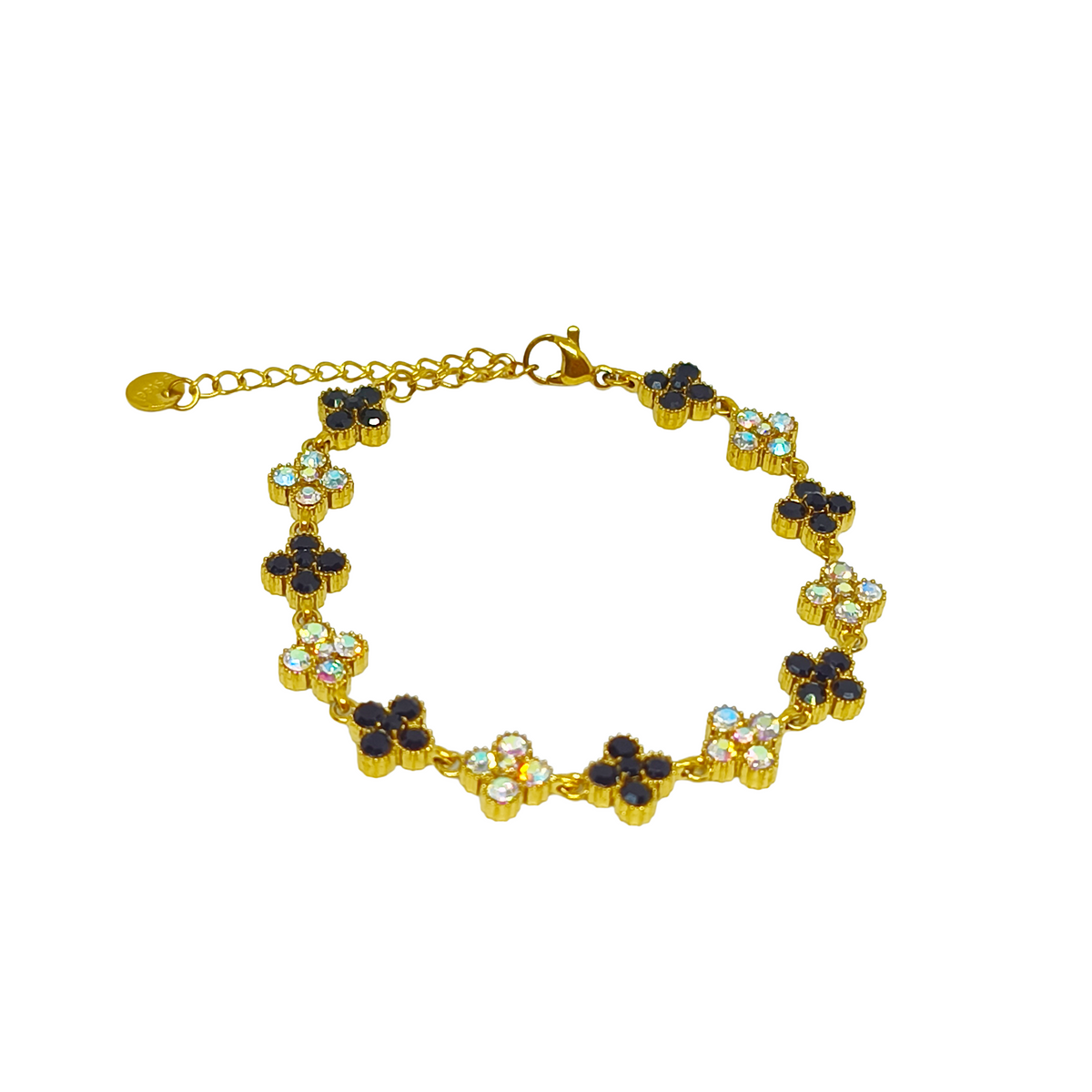Bracelet MAHINA gold/ black et miroir