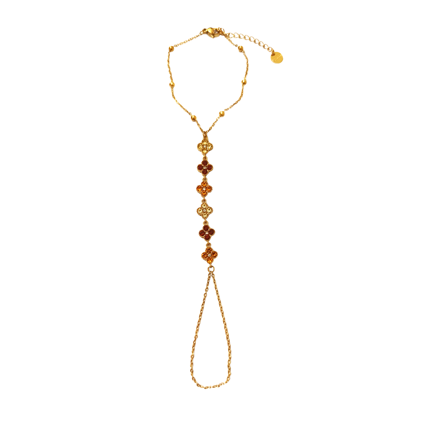 Chaine de main RACHEL gold/caramel