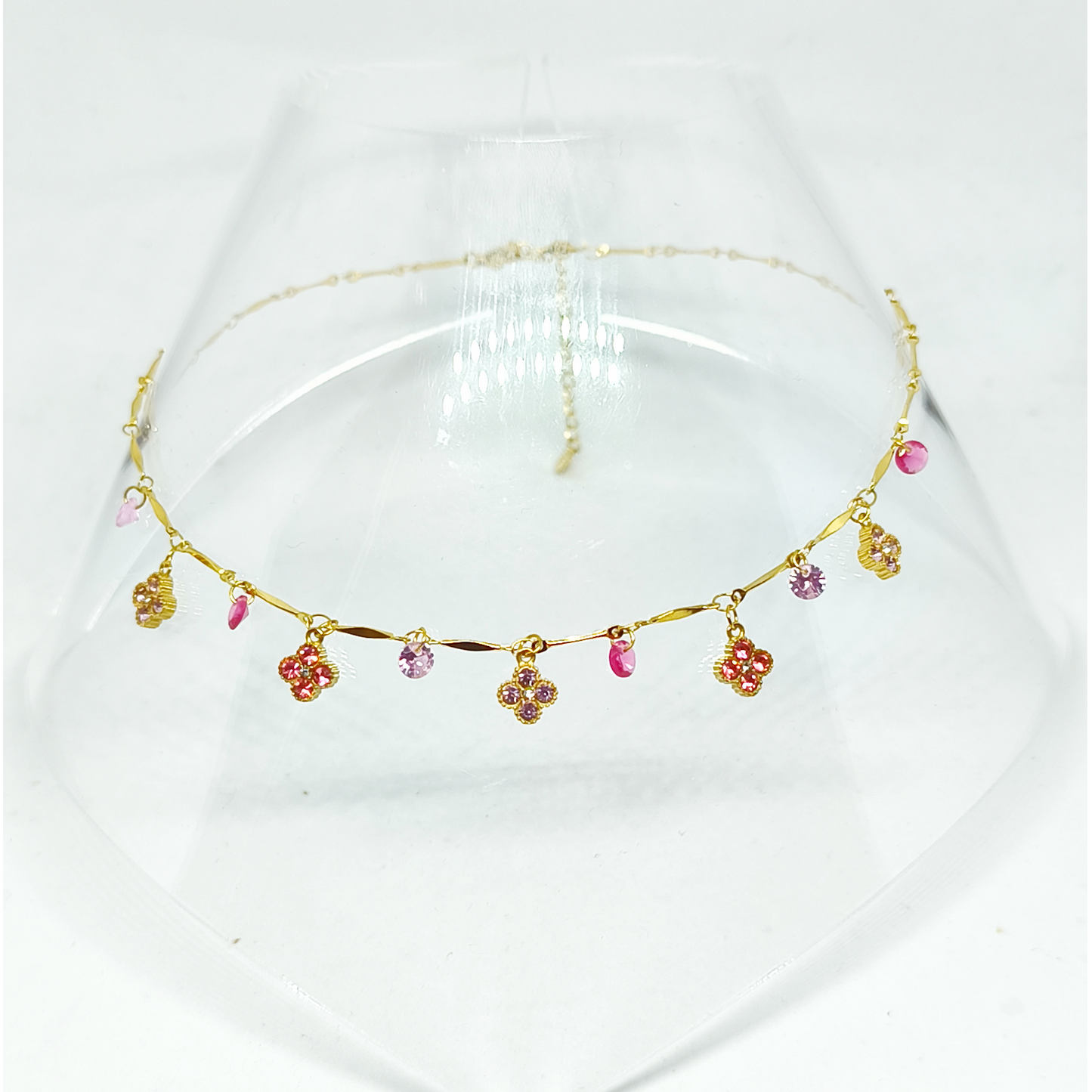 Collier Zoé gold/multirose