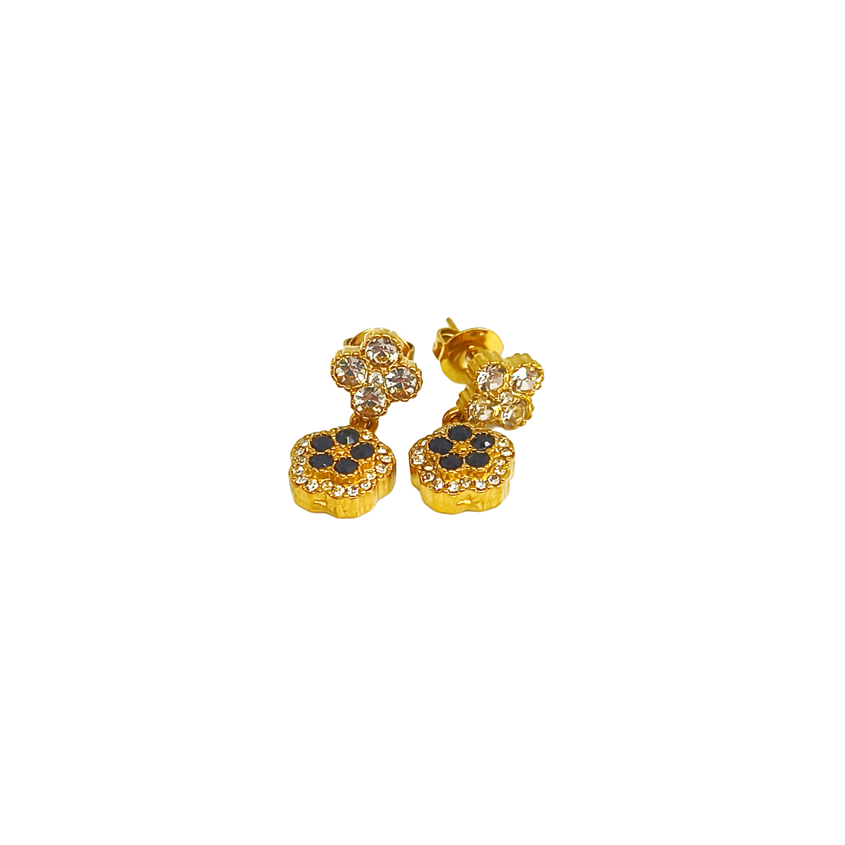 Boucles d'oreilles LIDY gold/black